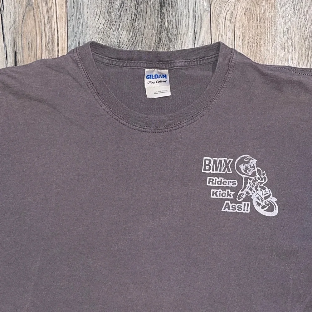 Vintage 2007 Canadian Borderline BMX Nationals‎ T-Shirt Mens Large Gray ABA BC